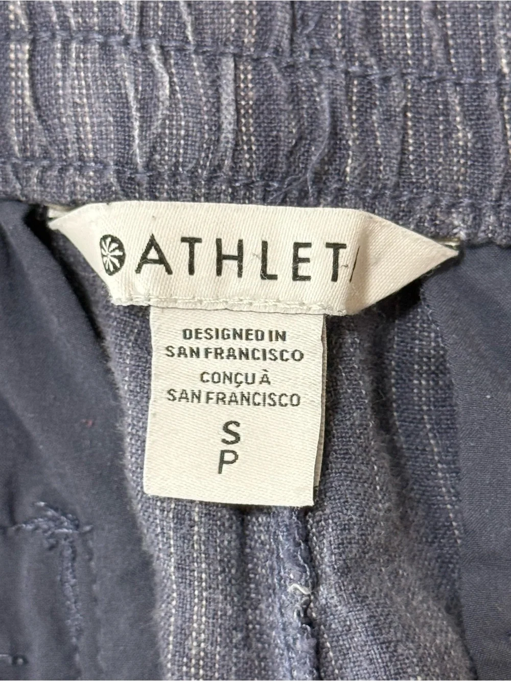 Athleta Navy Blue Drawstring Elastic Waist Jogger Pants - Picture 2 of 13